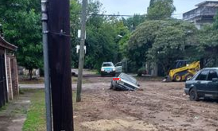 Florencio Varela: Una obra mal terminada causó serios problemas tras la lluvia